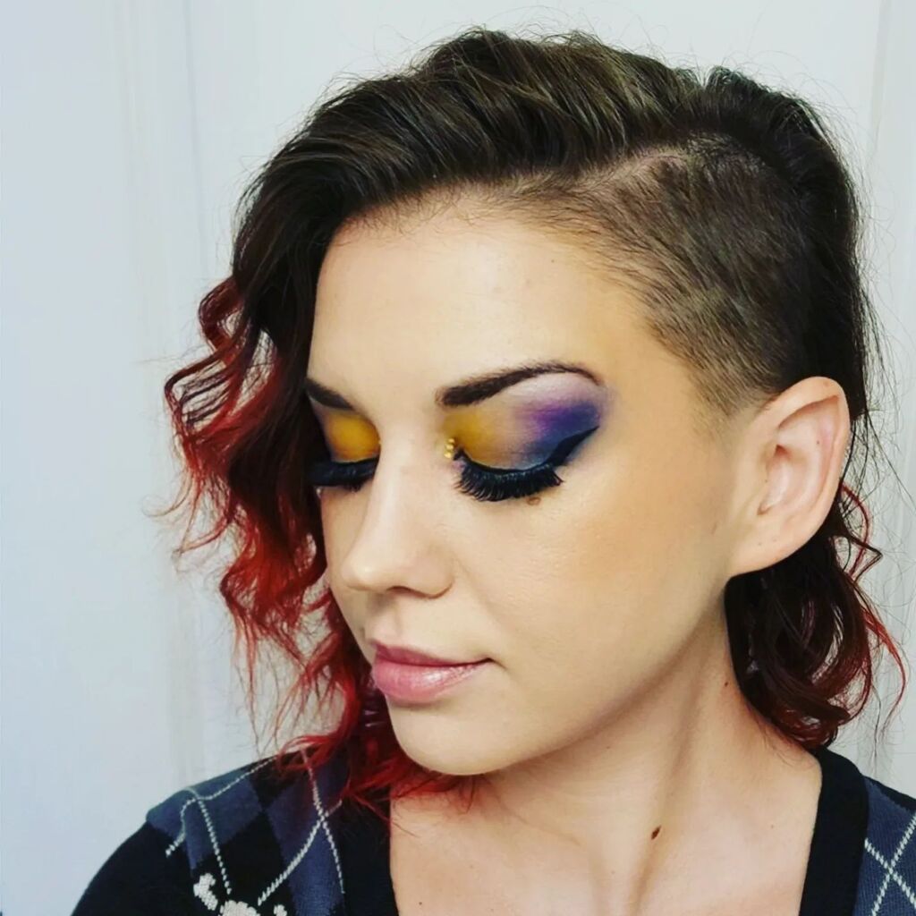 BambiGothic's tweet photo. Little yellow dots day 🐞💛
.

.

.
#makeuplooks #makeup #makeupootd #makeupaddict #coolmakeup #altmodel #altmakeup #sidecutstyle #sidecutgirl #sidecut #undercut #undercuthair #buzzcut #buzzcutgirl #punkhair #hoodedeyesmakeup #hoodedeyes #violetvoss #n… https://t.co/7AcCDJN29w https://t.co/UBWhO81psF