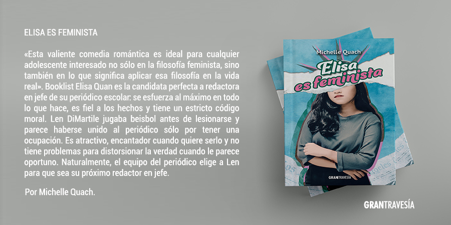 Compartimos con ustedes otra de nuestras novedades. Quien la escritora y diseñadora gráfica @_michellequach nos relata una comedia romántica y feminista.

Disponible en librerías del país.