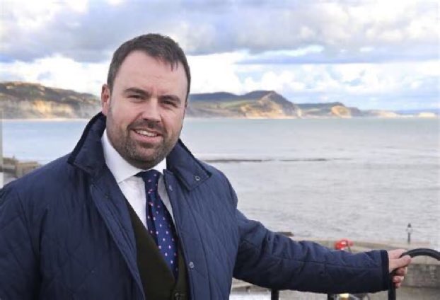 Foodie_Fordy's tweet photo. Pictured Chris Loder MP - perhaps surveying some of the sewage now spewing out onto Dorset beaches. Effluent that he voted to allow to be discharged last year. Disgusting spectacle. #ChrisLoderMP #SewageParty https://t.co/NLhOxMbTuy