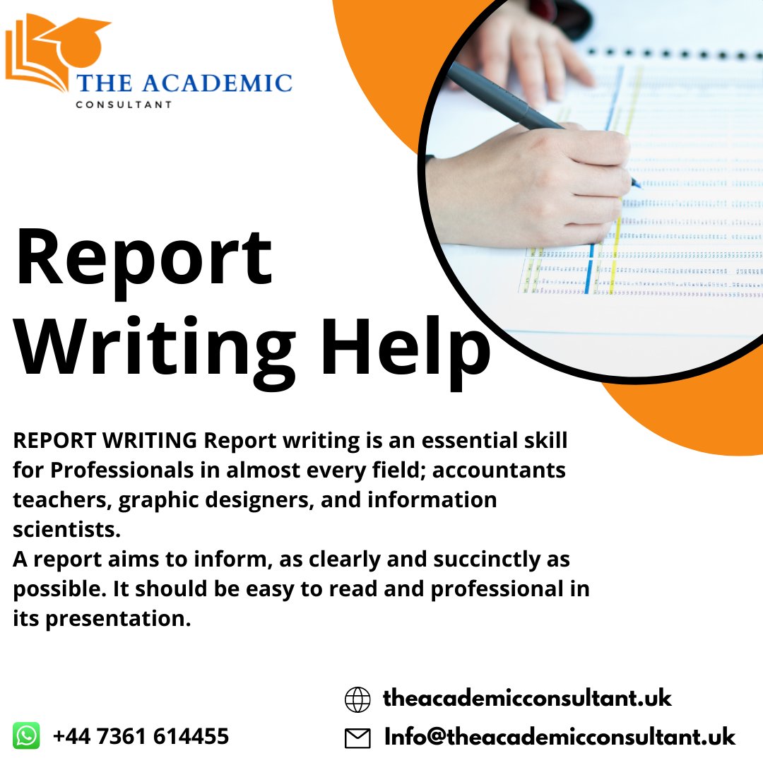 theacademiccon3's tweet image. Be confident! Because you choose our Report Writing Assignment Help.
Order your task Now:
#reportwriting #reportwritingassignmenthelp #Reportwritinghelp #writingassignment #writinghelp #assignmenthelp #assignments #help #theacademicconsultant