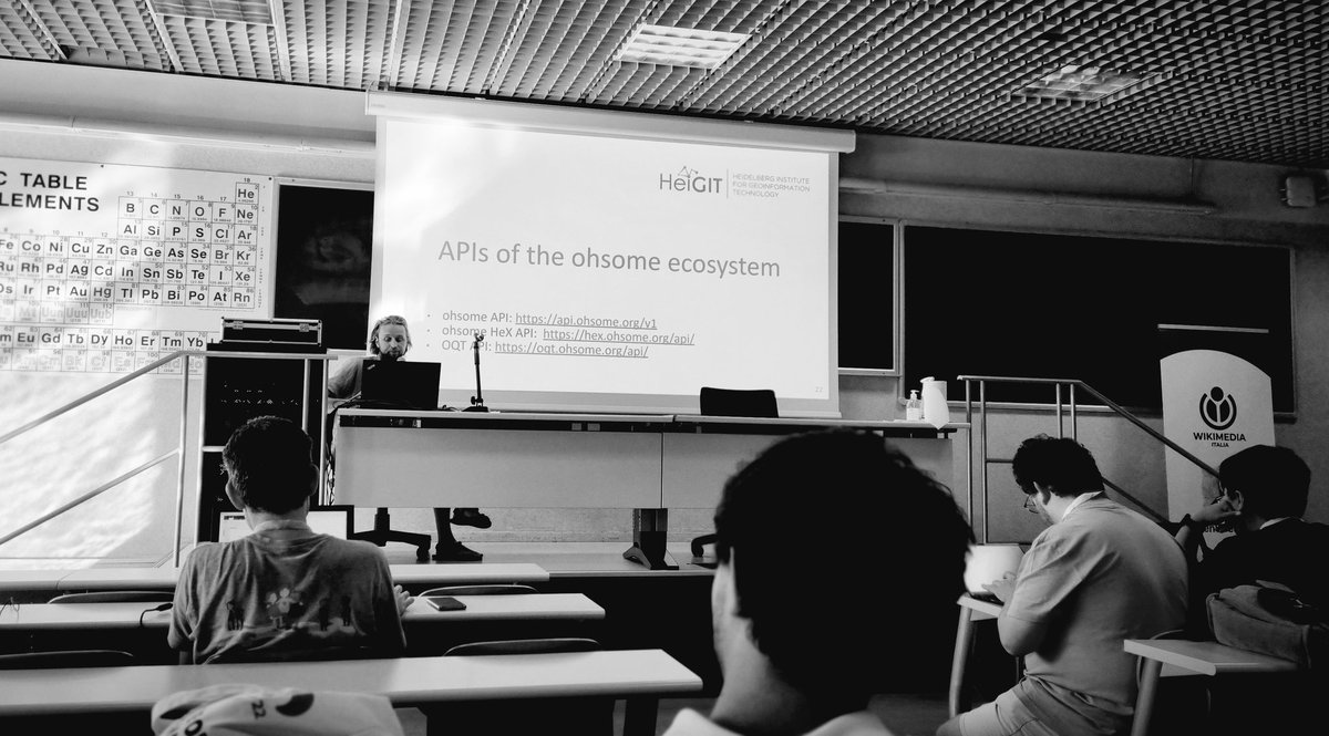 TheMissingMaps's tweet photo. Get in contact with @GIScienceHD, if you want to learn more about the ohsome ecosystem (contacts on the 1st pic, links on the 2nd). Engaging conversations took place with @UN_Mappers, @UniversityLeeds team and others after model exercises. This #SotM2022 workshop was not recorded https://t.co/qxV1M5ufy5