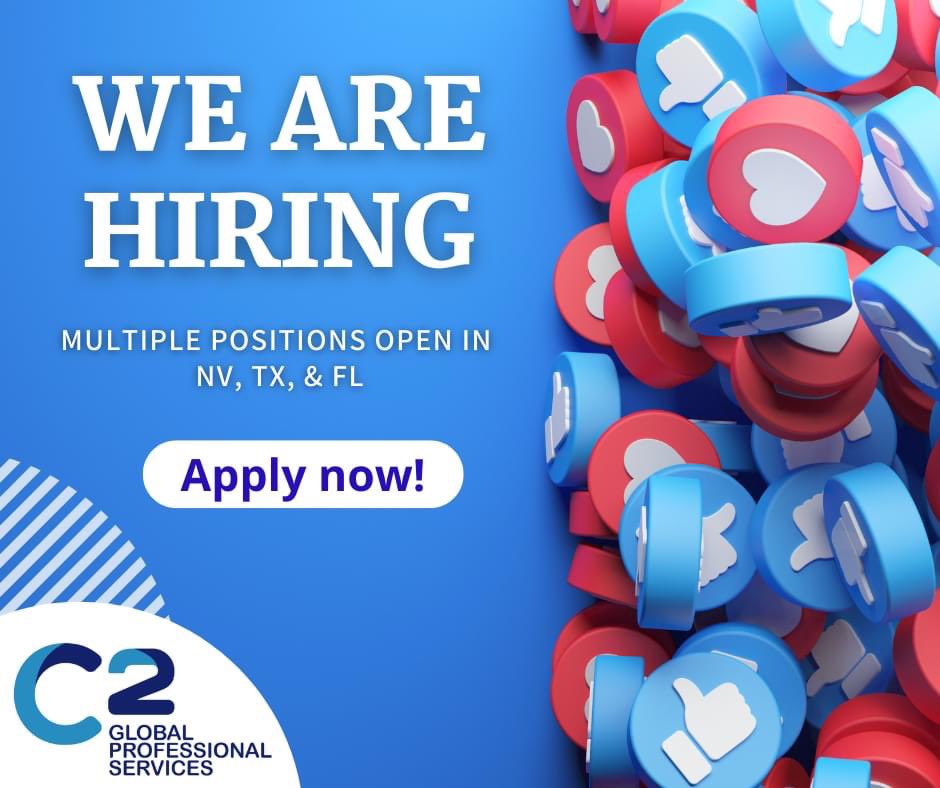 If you are #passionate about providing #meaningful and #rewarding #experiences, #working with us is the #career #move you are meant to #make! #joinourteam #applynow ✅

Explore our career openings and apply: c2gps.net/?page_id=371