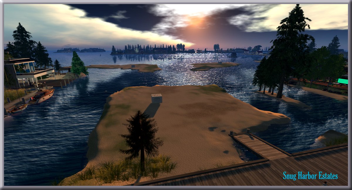 DariahRaynier's tweet photo. Snug Harbor in the Morning
Sunrise over #SnugHarbor. Start a new day in your new home on one of our three island parcels. Set sails for a new tour in #BlakeSea, #SecondLife.
Speck Island, Northill Island and Siren’s Island - three parcels for purchase.
https://t.co/V032cPMkll https://t.co/EmScuSedfV