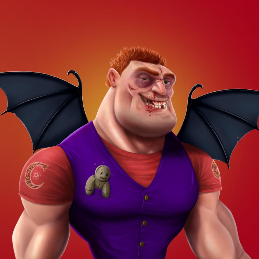 CryptoZombree's tweet photo. This @CardanoClanns is one of my fav Clanns I own! Bloody brilliant bat boy mwahaha! I love the red &amp; purple together &amp; the wee voodoo doll tucked safely in his pocket 😈❤️

#CnftCommunity #CardanoCommunity #CnftProject #CnftDrop #Cardano #Irish #IrishNft #IrishNftProject #TOD https://t.co/fSZKwdqN1j