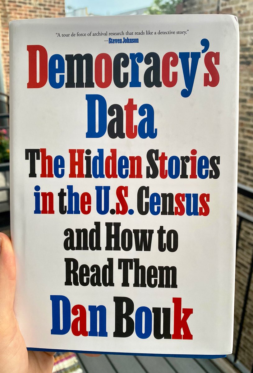 Keviriah's tweet photo. Finally, now *every* day can be Census Day. 😌 

The best thing about working with @danbouk was how excitable and curious Dan was with each lil piece of data. The best thing about this book is that Dan’s Excitable Passion for Stories is stitched into every one of its words. https://t.co/x8c2E7Z3Bn
