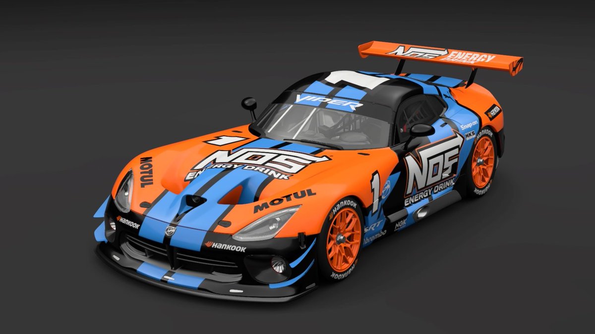 chrissiegle's tweet photo. NOS Energy sponsored Dodge Viper GT3-R #GranTurismo7 #GT7Livery #LiveryEditor https://t.co/cl3o00iuK0