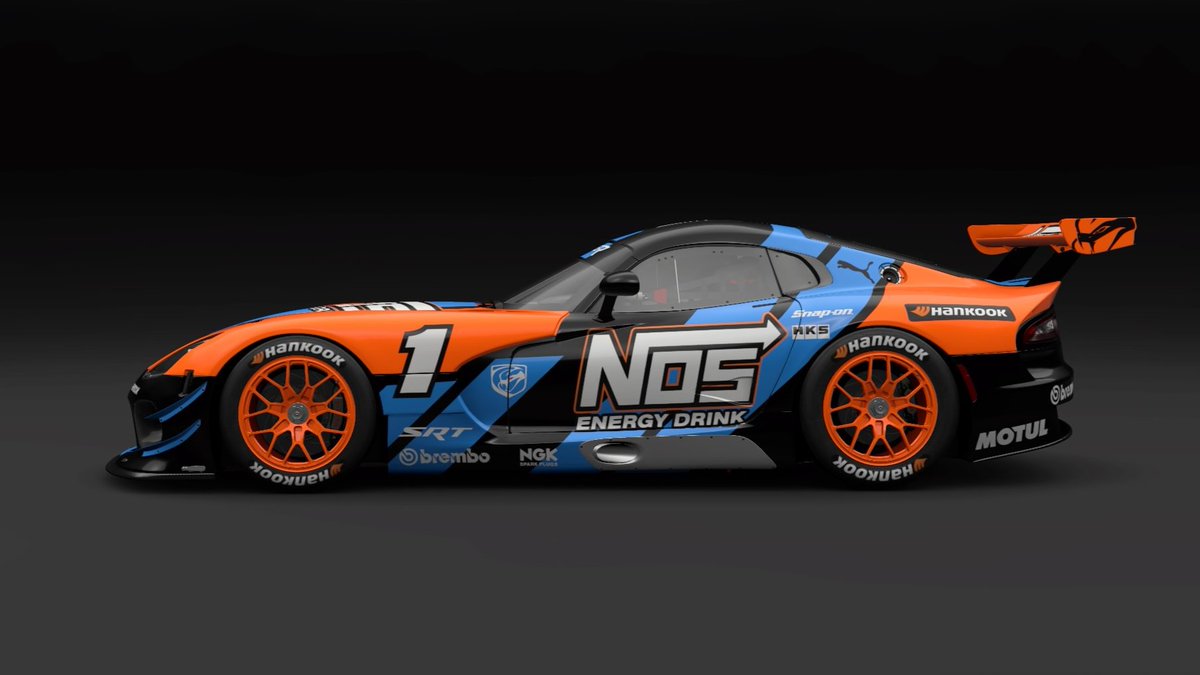 chrissiegle's tweet photo. NOS Energy sponsored Dodge Viper GT3-R #GranTurismo7 #GT7Livery #LiveryEditor https://t.co/cl3o00iuK0