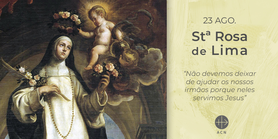 FundacaoAIS's tweet photo. Hoje, na solenidade de #SantaRosadeLima, Padroeira do #Peru e #AméricadoSul, a @FundacaoAIS recorda as Irmãs religiosas que tomam conta dos #doentes e #famintos em #Huancayo. A AIS apoia as Irmãs que tomam conta das suas necessidades materiais e espirituais. https://t.co/FLzylwr7Zg