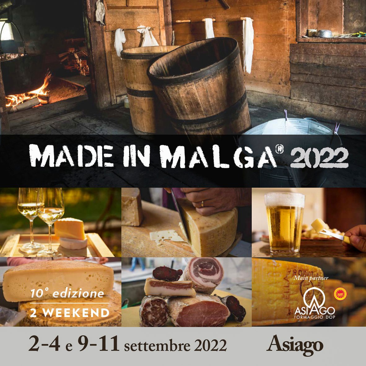 AsiagoIt's tweet photo. Amici, ve lo ricordiamo per tempo così potete organizzarvi: sta per tornare MADE IN MALGA! 🧀
#Asiago, 2-4 e 9-11 SETTEMBRE, due #weekend all'insegna del gusto! 😃 
​
​#madeinmalga #madeinmalga2022 #Asiagoit #altopianodiasiago #Veneto #montagna https://t.co/yAPiJPFLum https://t.co/V7oSh3tO4z