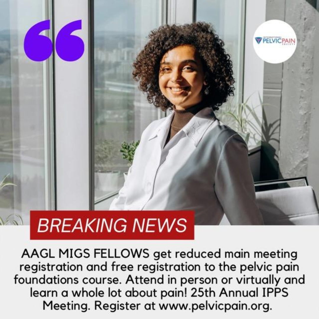 The International Pelvic Pain Society's 25th Annual Scientific Meeting on Pelvic Pain will be held from Sept 29th - October 2nd in Orlando, FL. Virtual attendance also is available. Our own Dr. Alex Milspaw will be speaking this year! For more info go to pelvicpain.org