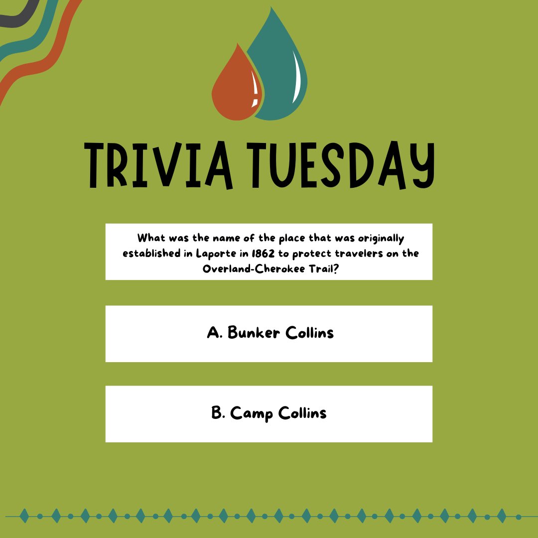 PoudreHeritage's tweet photo. TRIVIA TUESDAY!
A or B? Answer will be shared this evening!
#Poudretrail #Poudreheritage #Poudreriver #cachelapoudre #visitfortcollins #yourdestination #historiccolorado #explorecolorado #historytrivia https://t.co/myBLEnHiGV