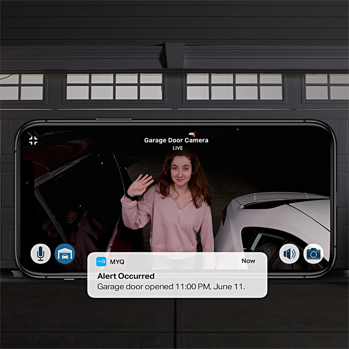 myQConnect's tweet photo. The Secure View smart openers feature a built-in camera &amp; 2-way audio comms. Get gives real-time visibility into your garage with the myQ app. Learn More: https://t.co/7YK3NiULBb 

#myQ #smartgarage #smartgarageaccess #smartgaragecamera #SecureView #garagedooropener https://t.co/deVVGBzOXz