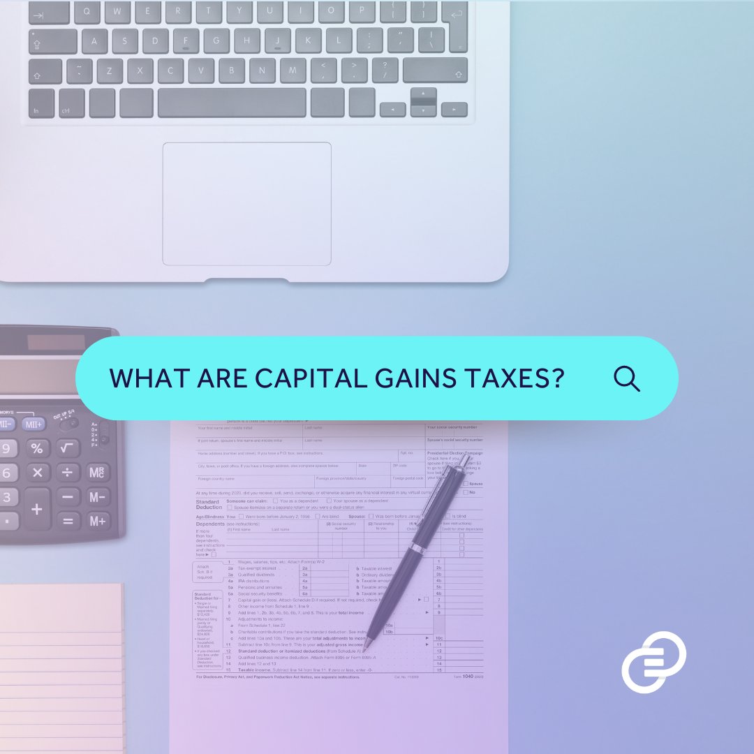 EndexApp's tweet photo. A capital gains tax applies to the net gain you receive from selling a capital asset (stocks, homes, cryptocurrency, etc). How much you pay depends on a few factors, but won’t be higher than 15% for most individuals. 

#endex
#taxes
#capitalgains
#capitalgaintaxes
#profits https://t.co/47rgB9tSq2