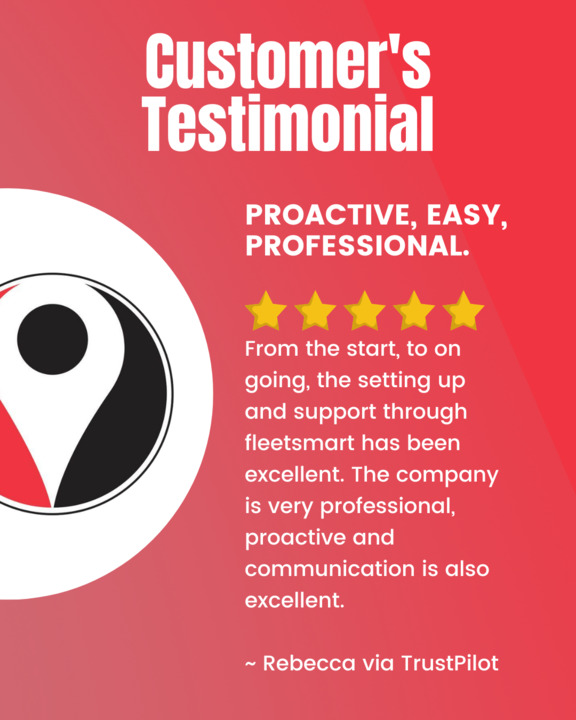 We pride ourselves on providing a great service and receiving feedback such as this via TrustPilot is always a good start to the day 😍

fleetsmart.co.uk
