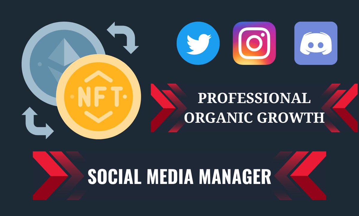👨‍💻Service: NFT Marketing
🎯Platform: Twitter, Discord, Instagram
🎯Organic Growth 💯
⏩GIG: fiverr.com/share/DV2dAa

#nftproject #nftpromotor #bestnft #opensea #polygon #nftmarketer #socialmediamanager #twittermanager #discordmanager #instagrammanager #discord #polygonnft