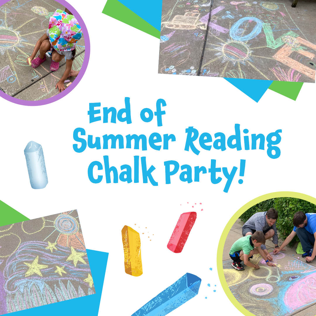 The Urbana Free Library on Twitter: "Join us for an End of Summer Reading  Sidewalk Chalk Party on Wed, Aug 31 from 6-6:45 pm. Meet us in Cherry  Alley, where we will