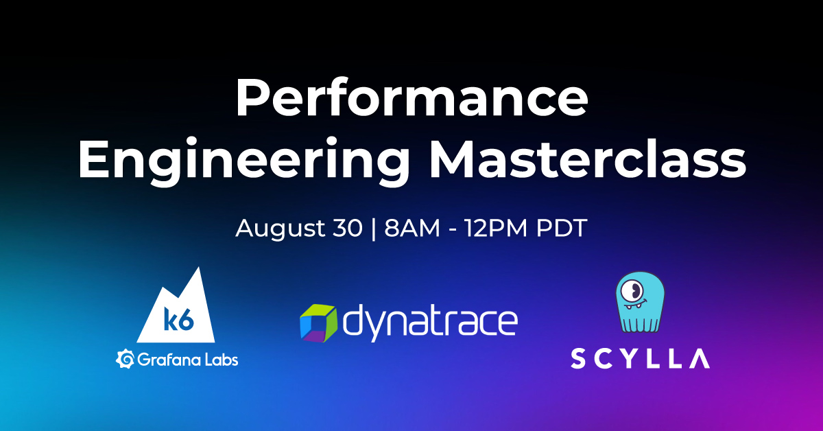 ScyllaDB's tweet photo. Ready for our next masterclass? 🗓️ Aug 30 — Learn how to apply SLO-driven strategies to optimize observability &amp; performance from your distributed systems + get an opportunity to earn a certificate!🏆
➡️ https://t.co/plgTsLVfNp
Guest speakers: @SrPerf @Hrexed #ScyllaDB #o11y https://t.co/QKJJuHO3Dh