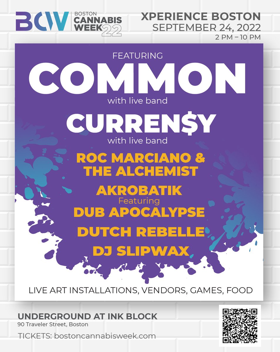 Boston! See you September 24th @ the <a href="/bostoncannaweek/">Boston Cannabis Week</a> festival. Get your tickets at thinkcommon.com