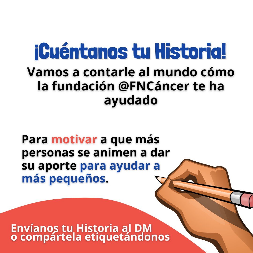 ¡#CuéntanosTuHistoria para que MÁS personas se animen a apoyar con su granito a nuestros pacientes!