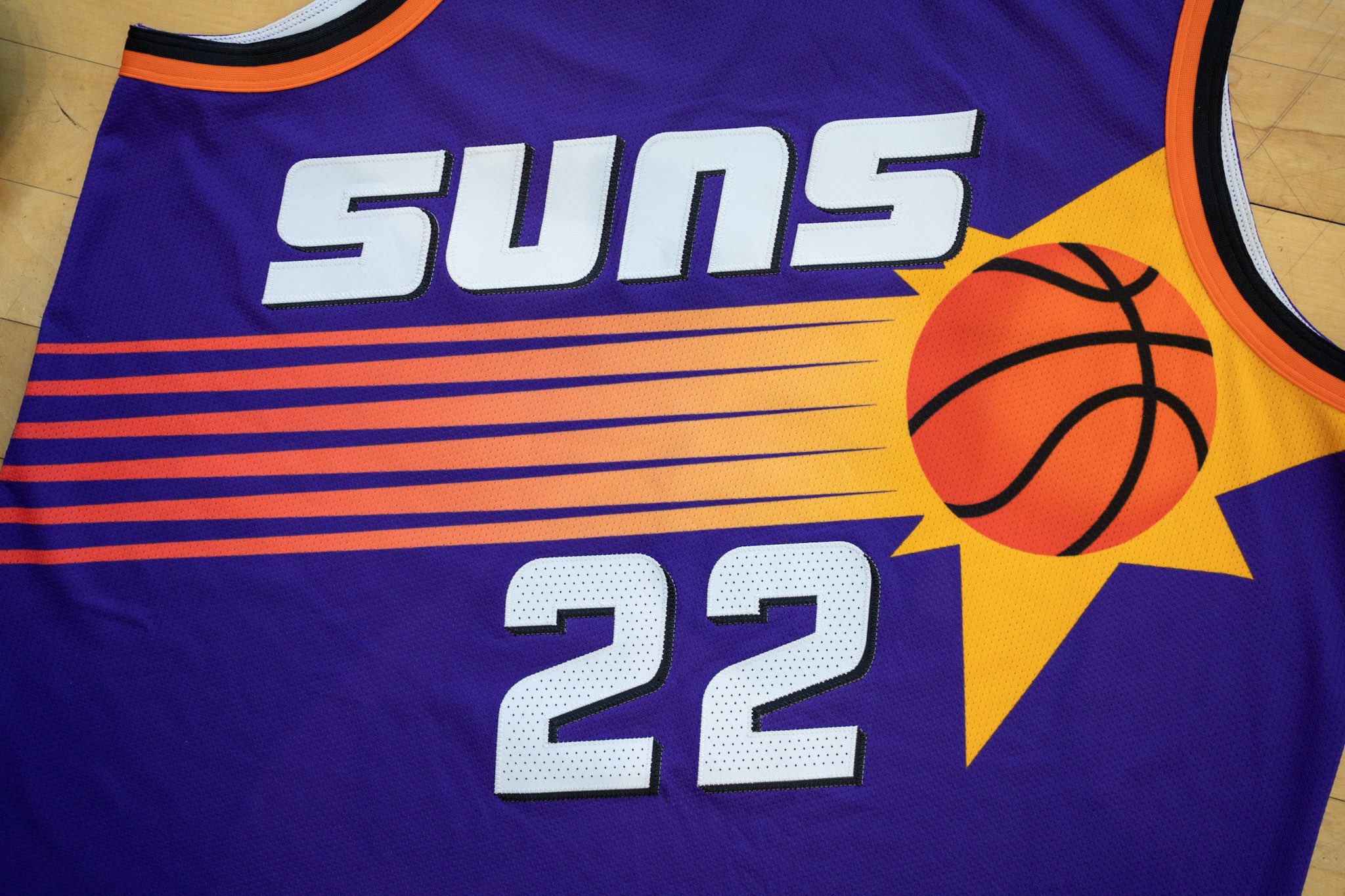 Nick DePaula on X: FIRST LOOK: The Phoenix Suns will wear modernized  “Sunburst” unis next season. 🔥 The purple “Icon” and white “Association”  jerseys pull cues from the team's iconic 1993 Finals