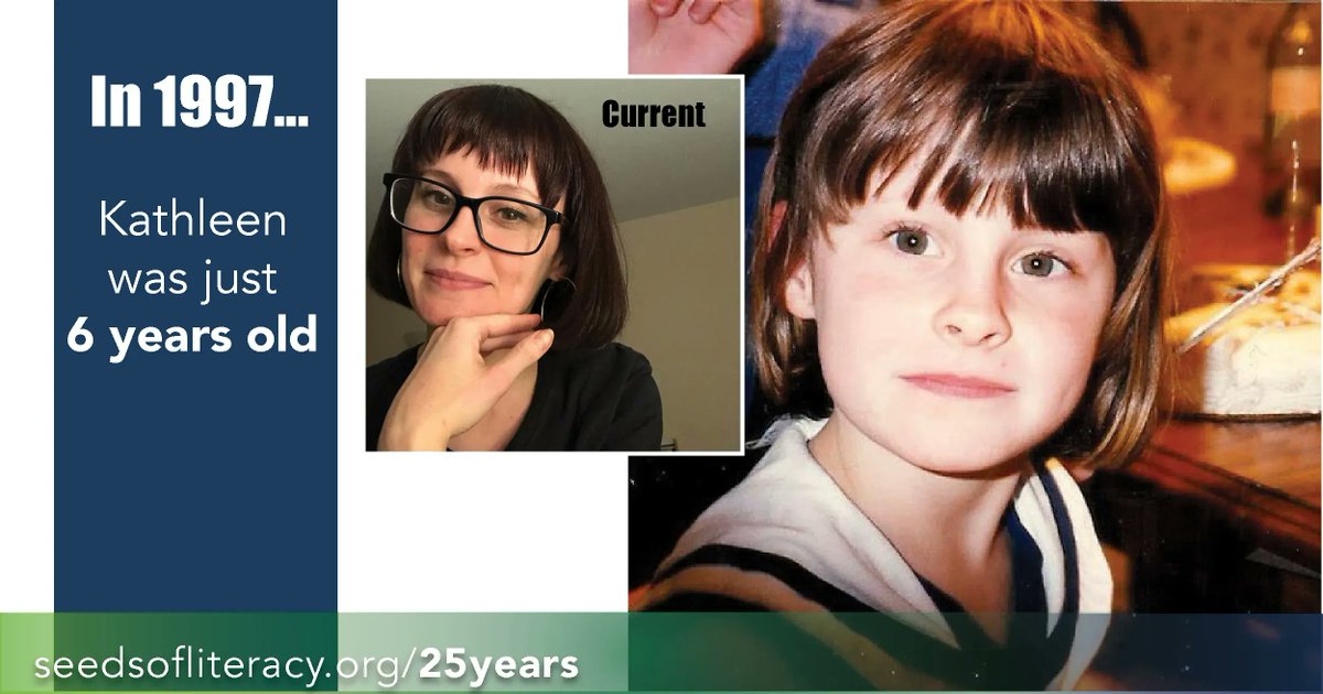 seedsofliteracy's tweet photo. #1997 - Our incredible Executive Assistant Ms. Kathleen was just 6 the year Seeds was founded. The kindergartener liked butterfly clips, Barbies, and taking naps. Not much has changed! π Celebrate #25YearsofSeeds and more #throwbacks here https://t.co/qJB6CTaxAs https://t.co/VNwtXdj9E2