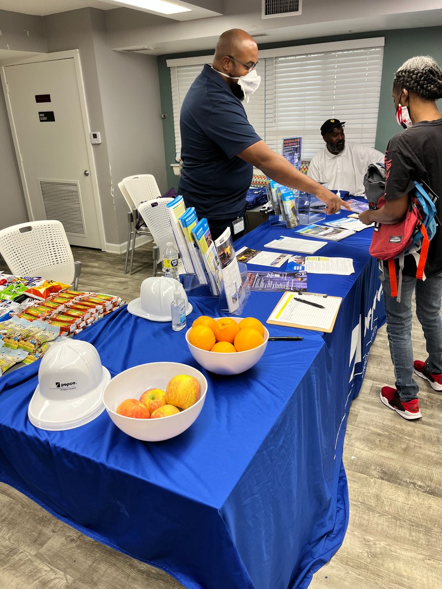 MissionFirstHG's tweet photo. Back to School Celebration at SeVerna on K in DC. Community partner Patrice along w/ @Pepco and @tbaconnects donated 200+ backpacks/supplies to support our Back to School drive. @DCPoliceDept’s Side by Side Band also supported our drive and played music for our residents! https://t.co/FLDcpWZBgv
