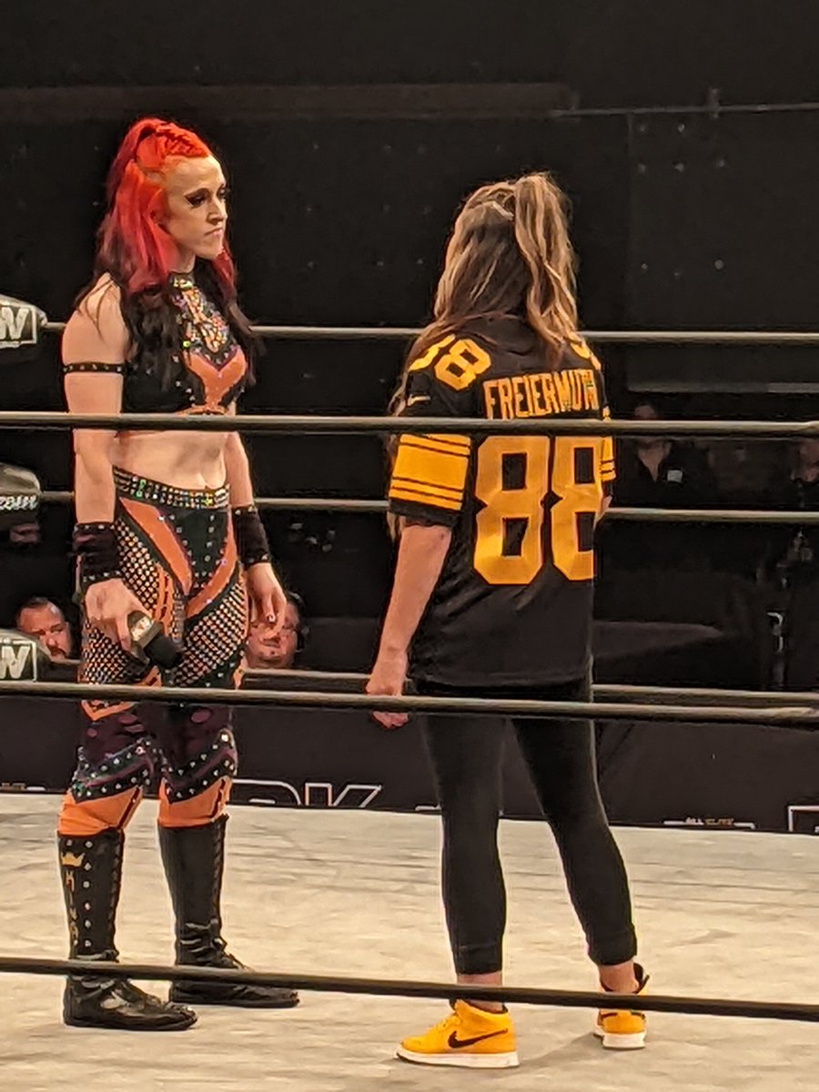 JimmyBurd's tweet photo. A little preview of AEW Dark tonight. It is a really good segment!!! @adamwilbourn @WhatCultureWWE https://t.co/QtKi94MrjC