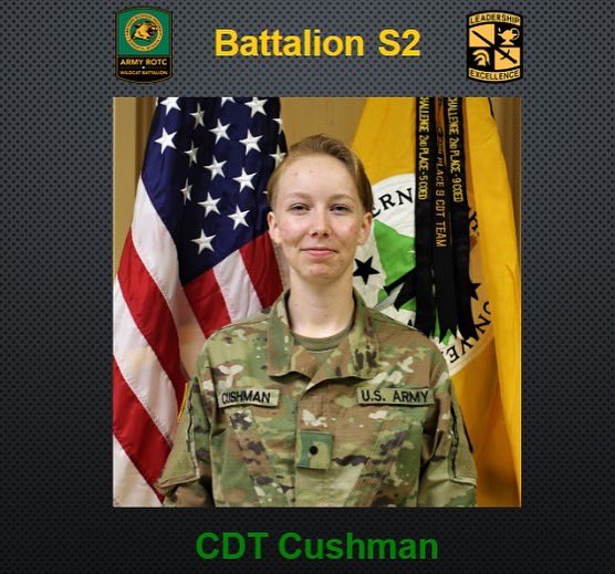 nmurotc's tweet photo. We introduce to you our new Executive Officer and main staff shops! Stay tuned for more positions during the week!

#seniorsunday #leaderswanted #3rdrotcbrigade #enrollnow @ArmyROTC @3rdROTCBrigade @GoArmy @NorthernMichU https://t.co/vUB2LW3Hot