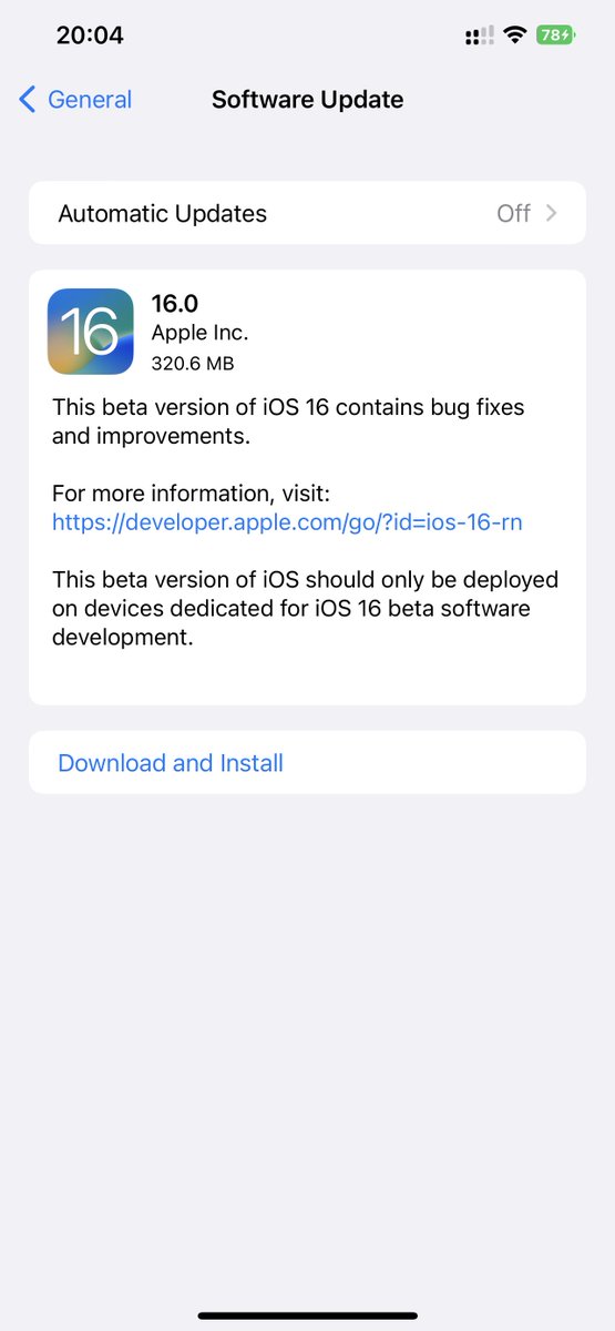 iSWUpdates's tweet image. iOS 16.0 Developer Beta 7 (20A5356a) has been released. #iOS16 #iOS16DevBeta7 #iOS16Beta7