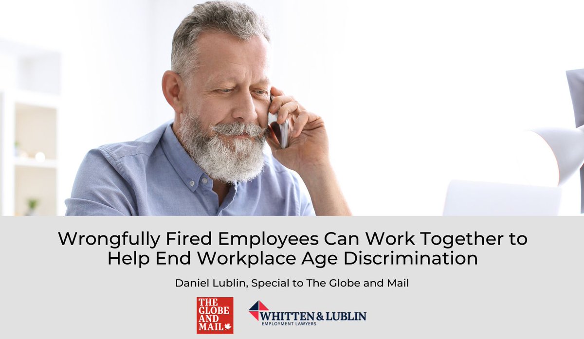 What happens when a company is found guilty of #agediscrimination? The latest issue around ageism &amp; #sexism is the firing of #LisaLaFlamme by #Bellmedia. Read on what #employmentlawyer <a href="/DanLublin/">Daniel Lublin</a> has to say on this:bit.ly/3QMhzBI
#WhittenandLublin #Employmentlaw #ageism