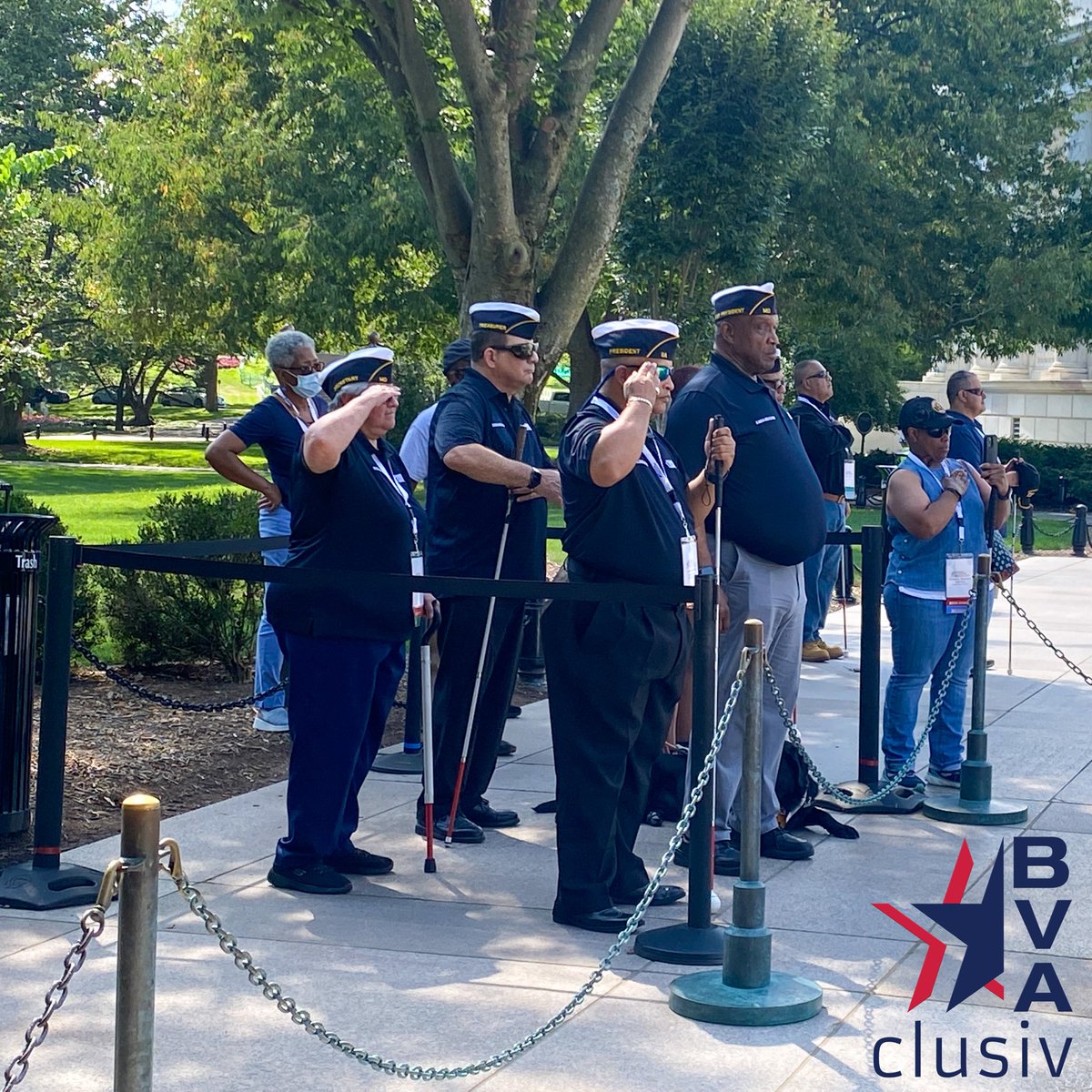 ClusivInc's tweet photo. We are so grateful to the @blindedveteransbva for including us in the trips to Arlington National Cemetery and the Tomb of the Unknown Solider.

#BVA #a11y #blind #accessibility #Clusiv #BlindVeteran #BlindedVeteransAssociation #VeteransAffairs #VeteranOwnedBusiness #veteran https://t.co/4zmnGmP9YB