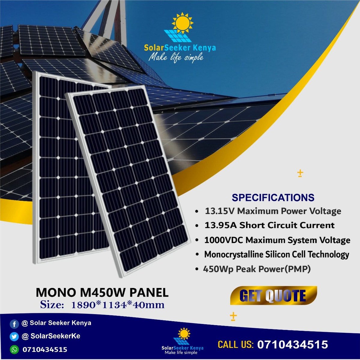 SolarSeekerKe's tweet photo. Are you Thinking About Installing Solar Panels For Your Homes or Businesses?

Get All the Answers Before You get Started.
Call 0710434515
https://t.co/iwGx5XEgsQ
.

Eric Omondi Aoko Orengo #FichuaGladysSholei #NationalShutdown Ramaphosa Mr Odinga HELB Returning Officer https://t.co/lLLhYCbosj