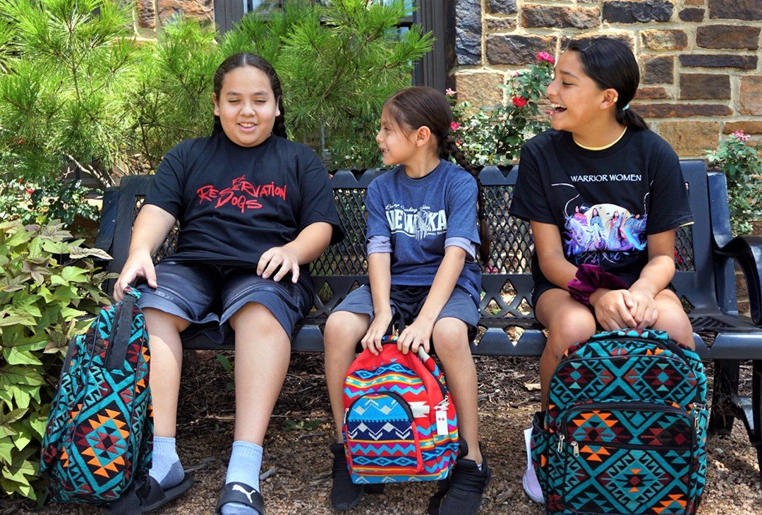 Send them back to school in style this August, with new t-shirts and backpacks! We have our signature Wewoka logo, Reservations Dogs, and Dana Tiger "Warrior Women" shirts available today. Southwestern-style youth backpacks are also available in a variety of designs and colors!