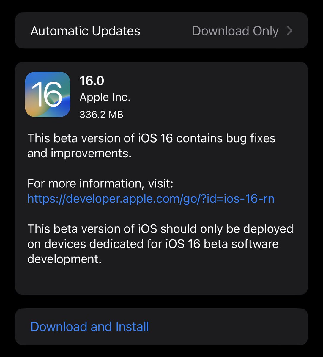 iOSphoneTV's tweet image. نزل iOS 16 بيتا 7 للمطورين 💡

نسخة العامة بيتا 5 لاحقاً اليوم او غداً. 

#iOS16Beta7