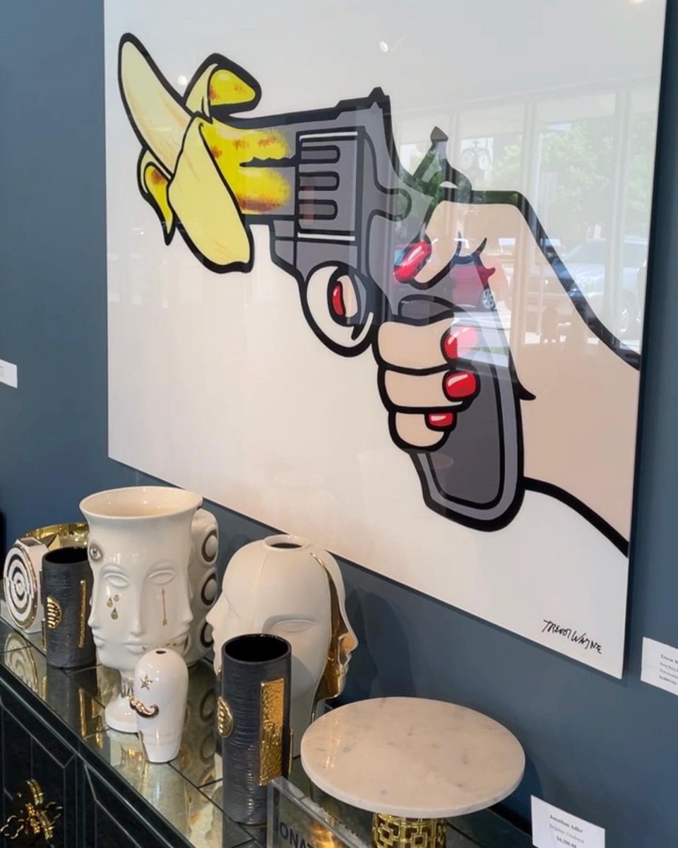 TrevorWayne's tweet photo. Visit Trevor Wayne X Oklahoma City Museum of Art Store! The largest selection of art and merch outside of my gallery! There are some special treasures there, as well as a few select limited editions on way! @OKCMOA #okcmoa #okcmoastore #trevorwayne #popart #jonathanadler https://t.co/2tZrNSJF3Z