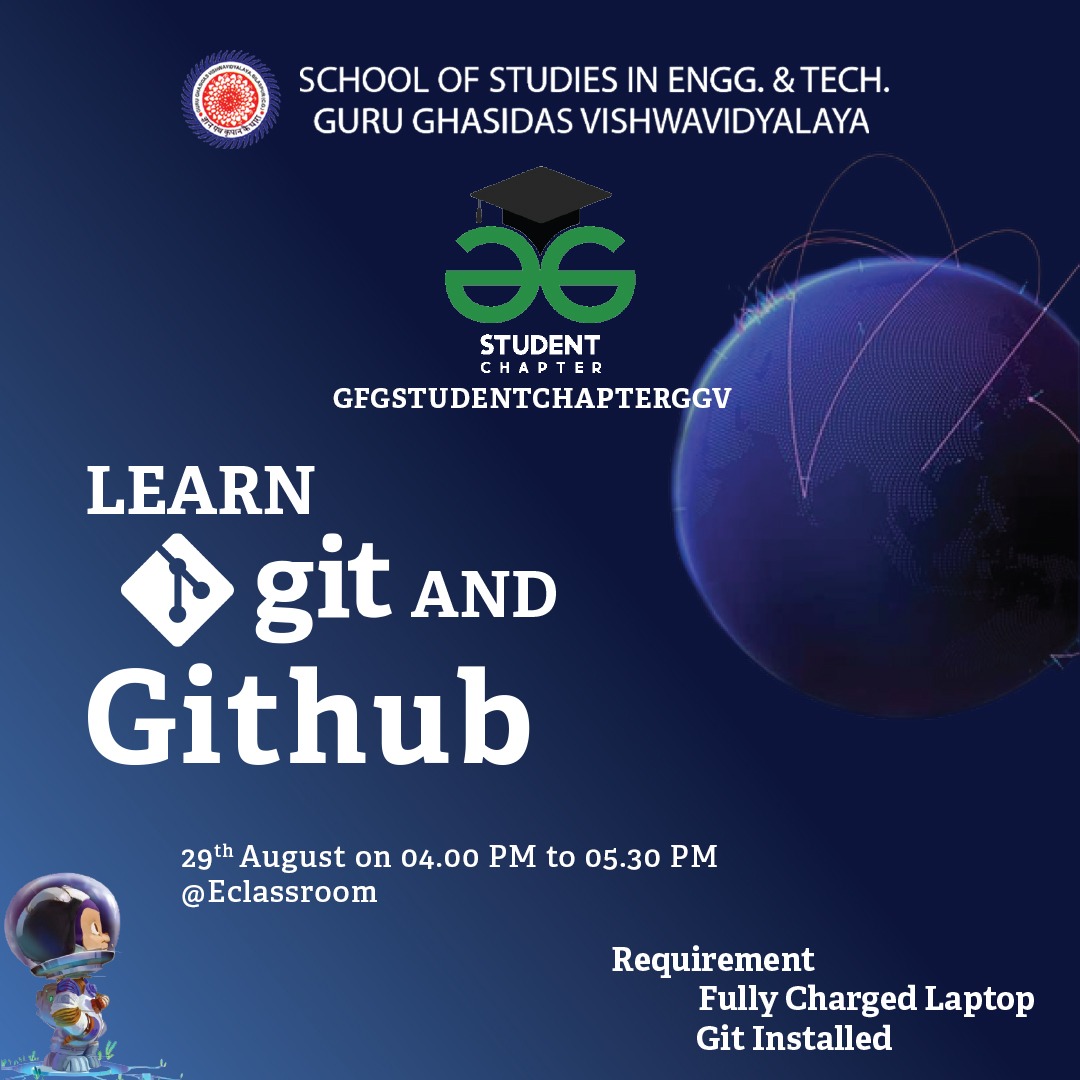 gfgsc_ggv's tweet photo. _Let’s start our voyage with the sail of learning Git and Github!!_  🔥💫

Introducing you all to a phenomenal session of Git and Github which will be delivered by #GFGSTUDENTCHAPTERGGV. 

@geeksforgeeks @GitHubIndia #education #coding #github #geeksforgeeks https://t.co/cC40vf2gr8