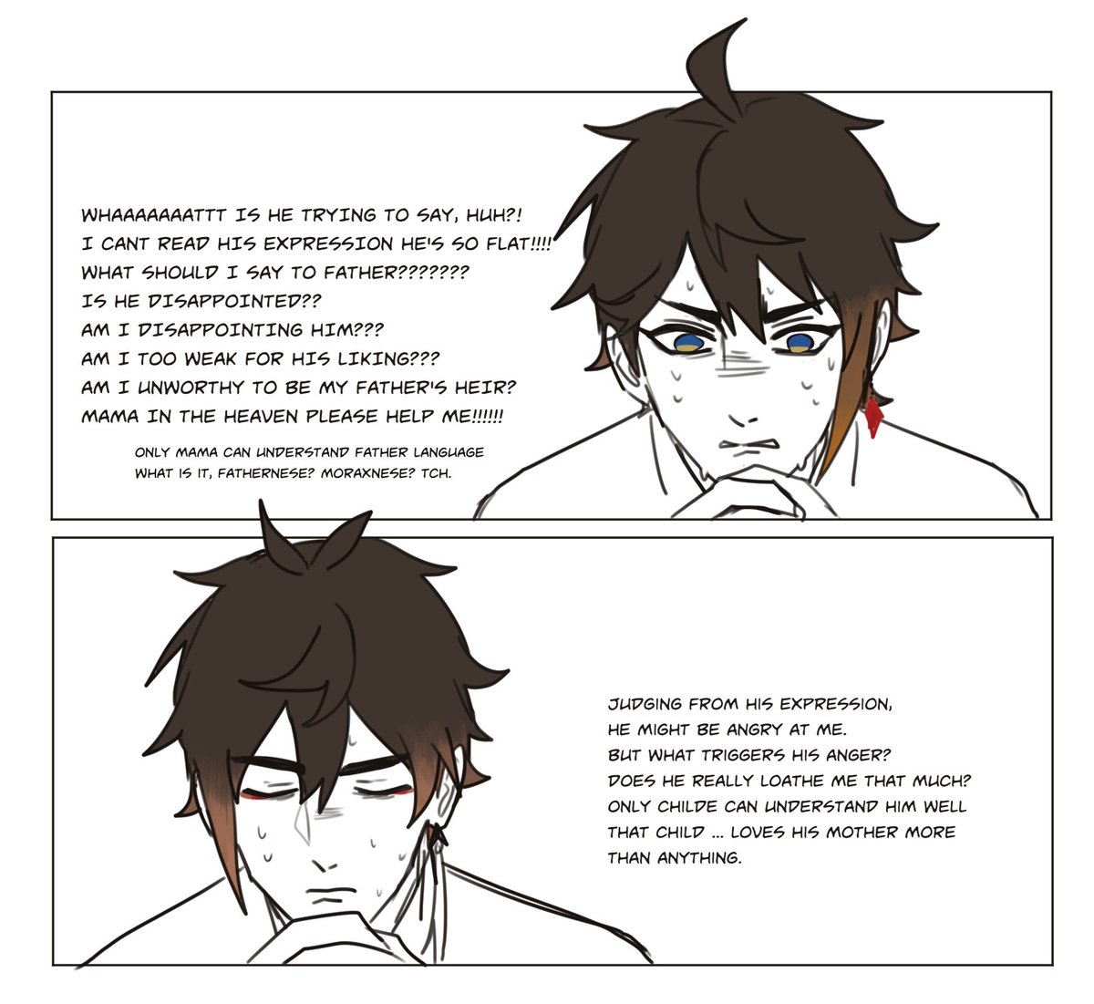 father and son awkward moment (+ reason why they can't get along) 