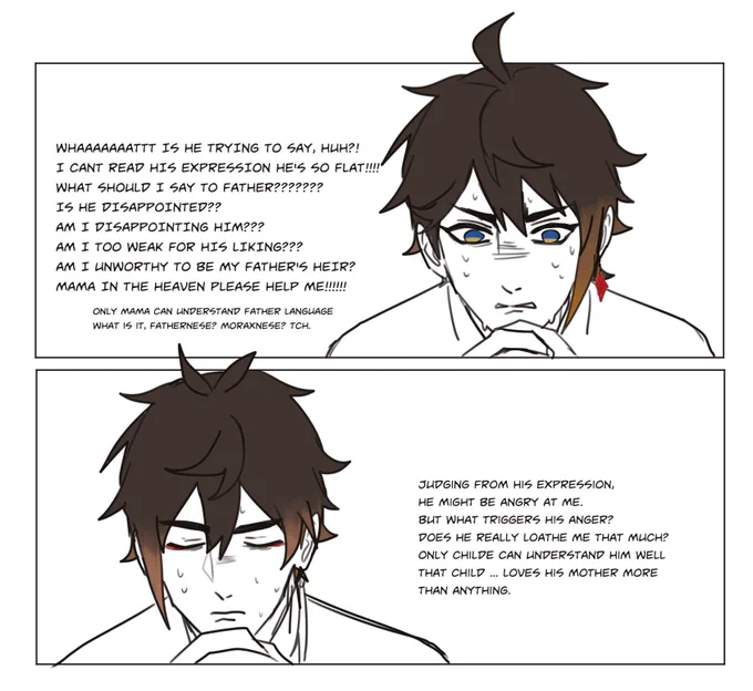 father and son awkward moment (+ reason why they can't get along) 