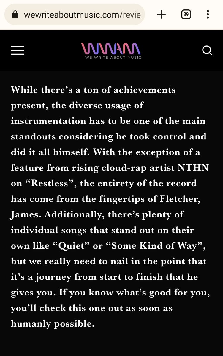 Fletcher, James tweet media