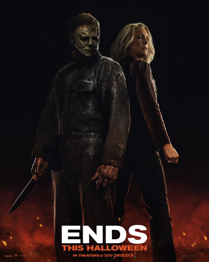 Michael Myers vs Laurie Strode in nieuwe Halloween Ends poster