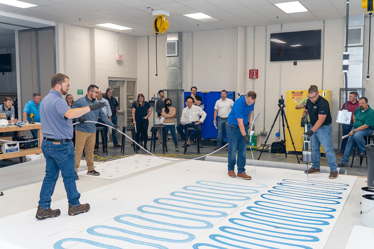 USA_Architects's tweet image. #Thankyou @CarlisleSynTec for your facilities tour last week! Carlisle created a program that consisted of CE lectures, live #productdemos of a roof assembly, #factorytours of 2 different roofing systems, as well as a tour of their R&amp;amp;D center. We had such a rewarding experience.