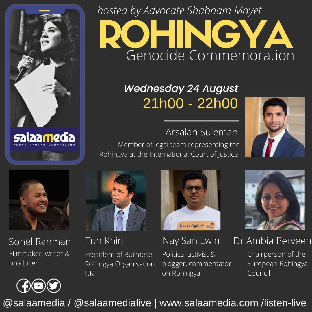 ProtectRohingya's tweet photo. Friends please do join us on @salaamedia for this very important show tomorrow! https://t.co/fOeUNqeobZ