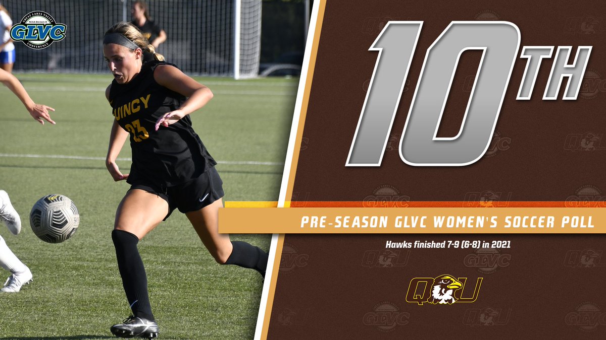 QUHawks's tweet photo. .@QUWSoccer has been selected 10th in the @GLVCsports preseason poll.

The Hawks open their season at home against Davenport on Friday, 8/26! https://t.co/pfMTgLVJi5