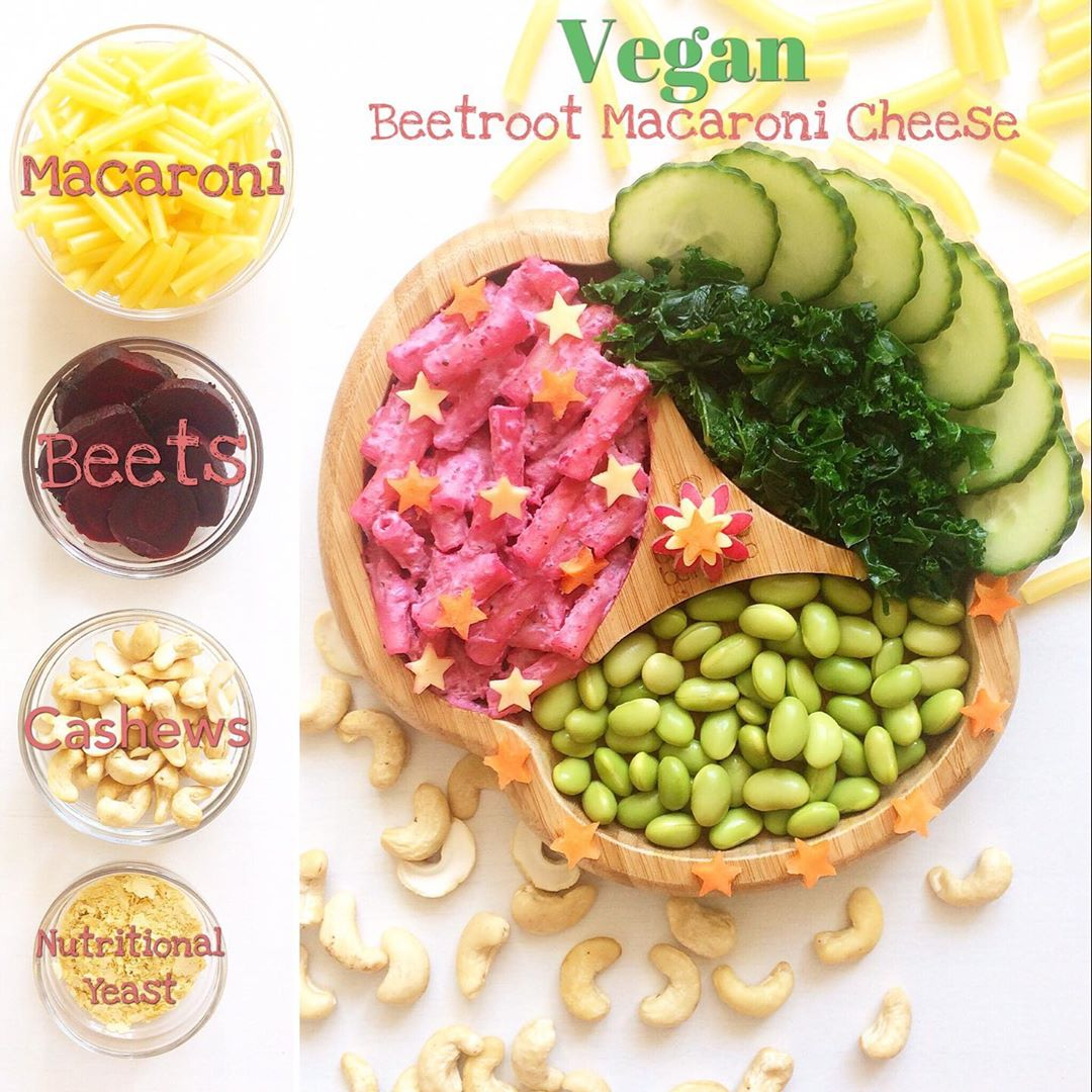 Try to beat this easy school mac n cheese recipe from @mummyslittlevegan 
⁠
💚B E E T • M A C • N • C H E E S E 💚⁠
⁠• 7oz Macaroni pasta⁠
• 2 medium beets 
• 1 cup cashews⁠
• 3/4 cup water⁠
• 2 tbs of olive oil⁠
• 1/2 garlic powder⁠