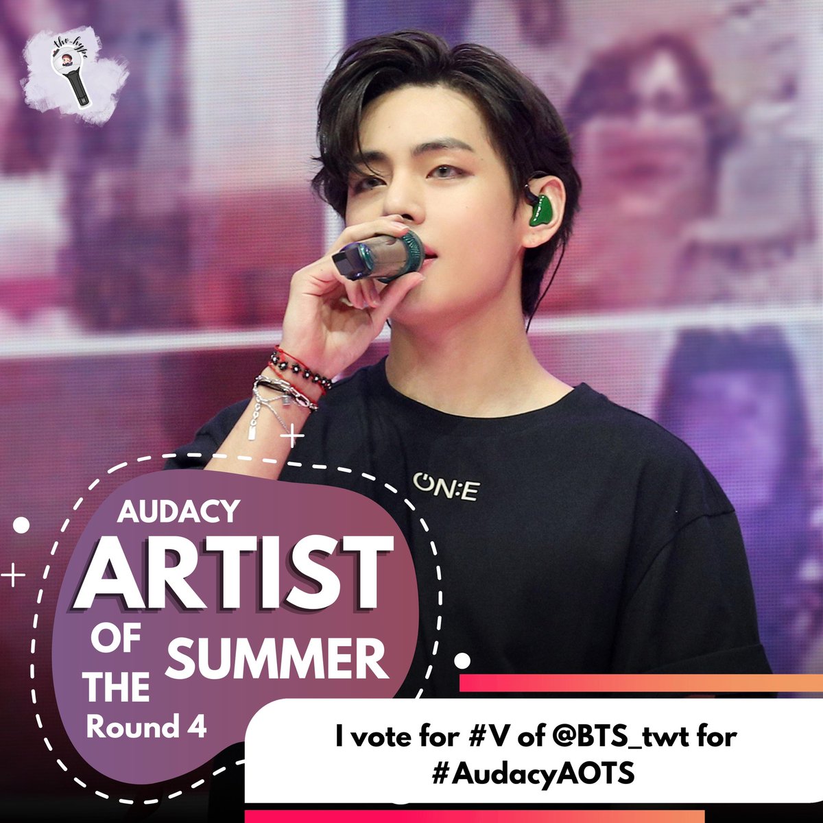 thv_hype's tweet photo. I vote for #V of @BTS_twt for #AudacyAOTS Artist of the Summer 2022 Round 4 https://t.co/cVijsA1Jcx