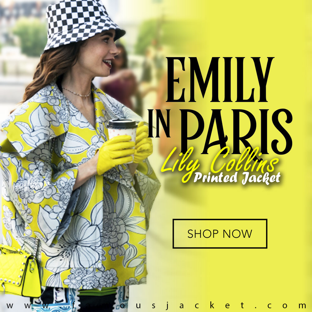 famous_jacket's tweet photo. Emily in Paris S02 Lily Collins Printed Jacket

GET IT NOW: https://t.co/d2wJOkjfPA

#EMILYINPARIS #LILYCOLLINS #COTTON #WOMEN #JACKET https://t.co/hLLRhygj3k