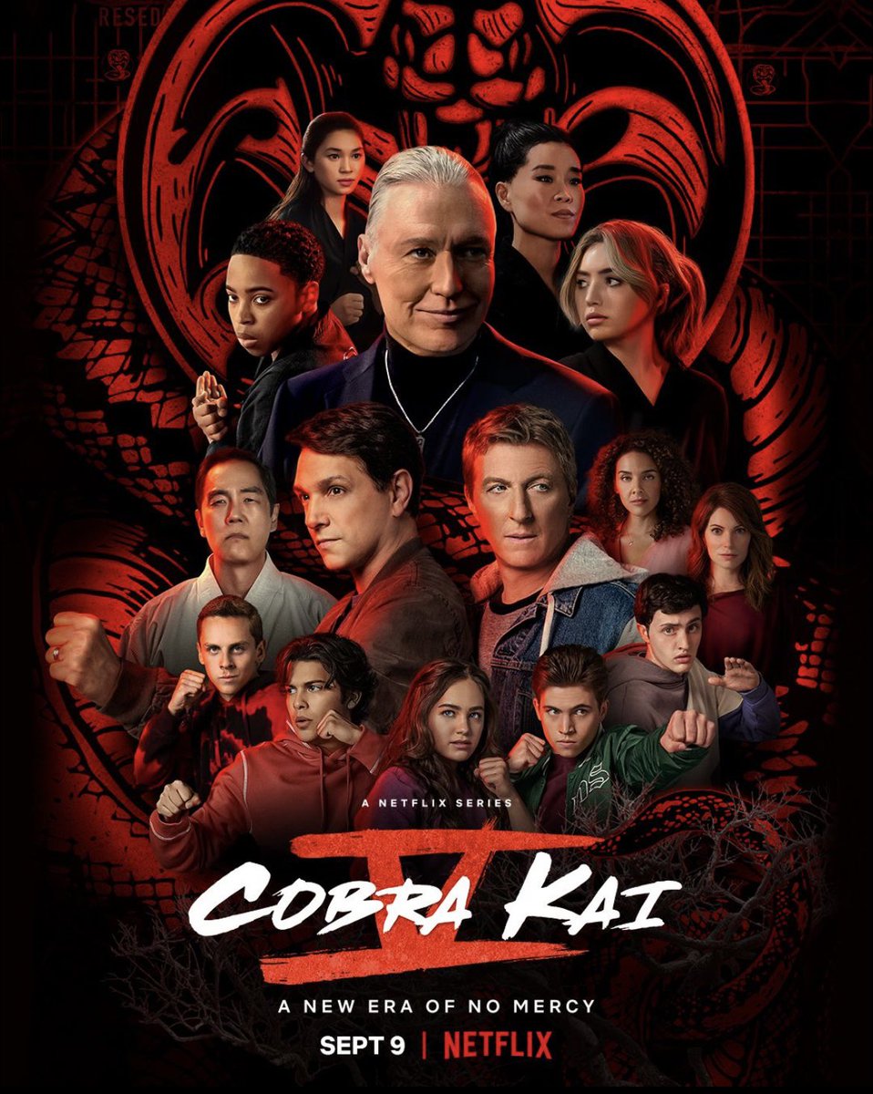 ralphmacchio's tweet photo. Cobra Kai Season 5 Premieres Sept 9th!! 
@CobraKaiSeries 
@netflix https://t.co/7AVKyFCfE8