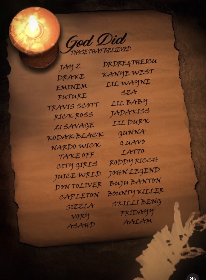 feature list for dj khaled’s new album… surely he cant f this up, right?😭😭