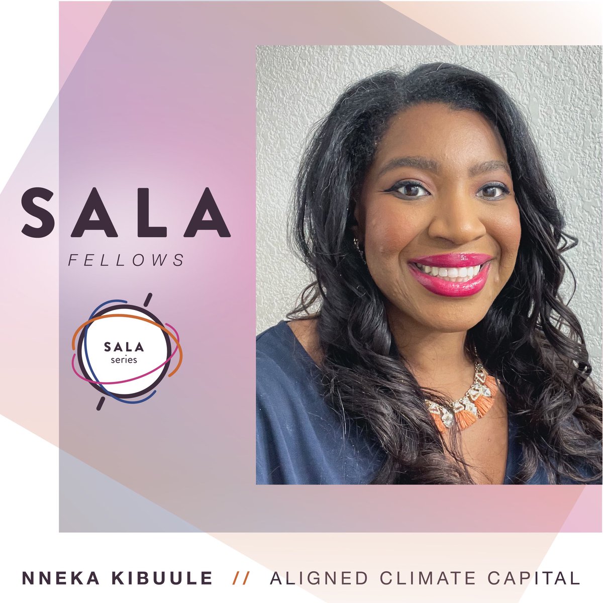 SALASeries's tweet photo. Get to know @Nnekapedia a Senior President at Aligned Climate Capital. 

She is a Hampton University, @Tulane, and @KelloggSchool of Management gradute. 

Favorite Quote: “Integrity is the choice between what's convenient and what's right.”- Tony Dungy https://t.co/h1H0hBWa4e