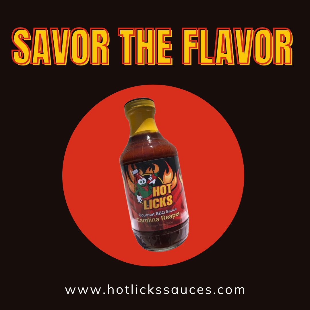 HotLicksSoCal's tweet photo. 🔥Hot Licks Carolina Reaper BBQ 🔥

🤤Savor the flavor of BBQ sauce with the burn that excites your grill!  

🔸Shop: https://t.co/eTavVoeQHP

#hotlickssauces #food #spicy #peppers #foodies #hotsauce https://t.co/qjRuNhENfd
